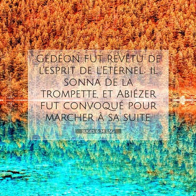 Juges 6:34 LSG Image du verset biblique