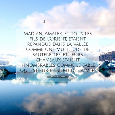 Juges 7:12 LSG Image du verset biblique