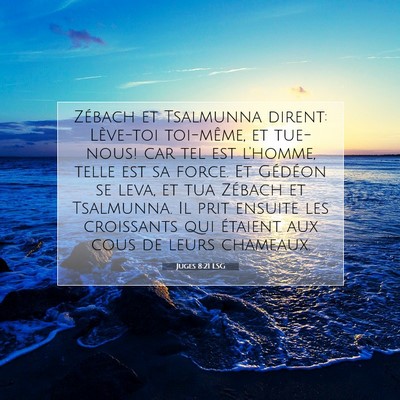 Juges 8:21 LSG Image du verset biblique