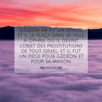 Juges 8:27 LSG Image du verset biblique