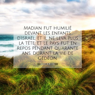 Juges 8:28 Verset biblique expliqué