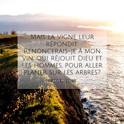 Juges 9:13 Verset biblique expliqué