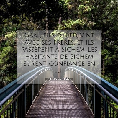 Juges 9:26 Verset biblique expliqué