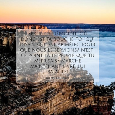 Juges 9:38 LSG Image du verset biblique