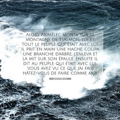 Juges 9:48 LSG Image du verset biblique