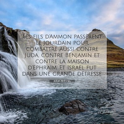 Juges 10:9 LSG Image du verset biblique