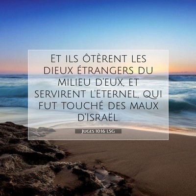 Juges 10:16 LSG Image du verset biblique