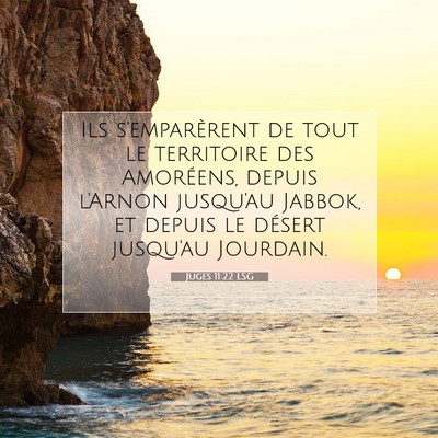 Juges 11:22 LSG Image du verset biblique