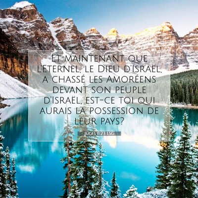 Juges 11:23 LSG Image du verset biblique