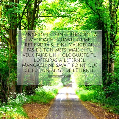 Juges 13:16 Verset biblique expliqué