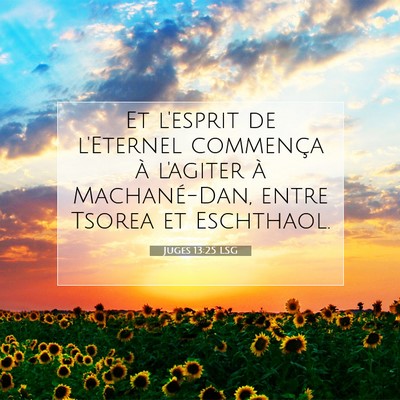 Juges 13:25 LSG Image du verset biblique