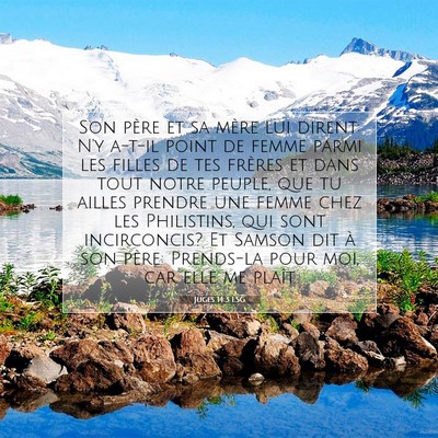 Juges 14:3 LSG Image du verset biblique