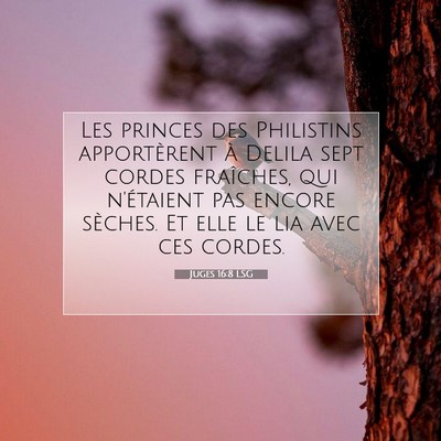 Juges 16:8 LSG Image du verset biblique