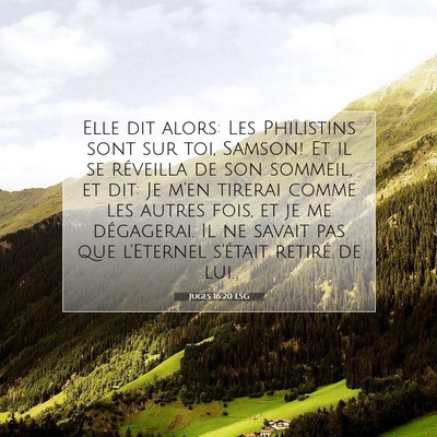 Juges 16:20 LSG Image du verset biblique