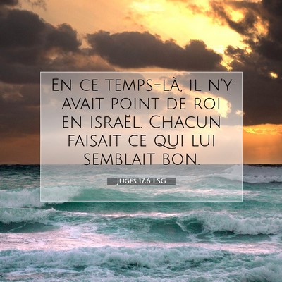 Juges 17:6 LSG Image du verset biblique