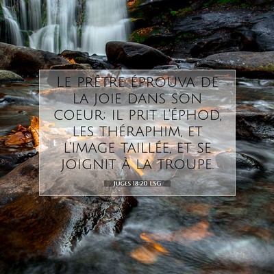 Juges 18:20 Verset biblique expliqué