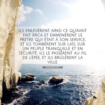 Juges 18:27 Verset biblique expliqué