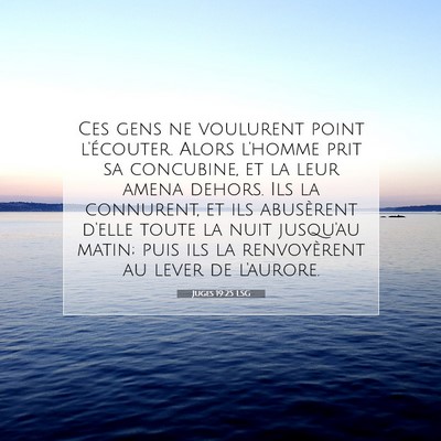 Juges 19:25 Verset biblique expliqué