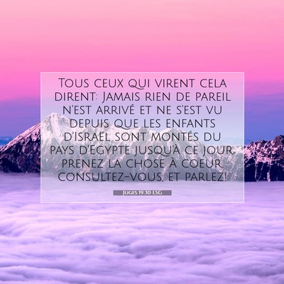 Juges 19:30 Verset biblique expliqué