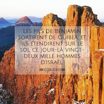 Juges 20:21 LSG Image du verset biblique