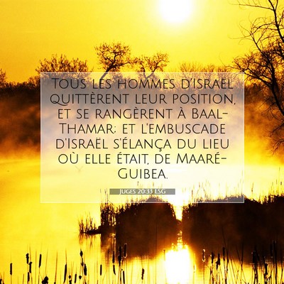 Juges 20:33 LSG Image du verset biblique