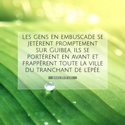 Juges 20:37 Verset biblique expliqué