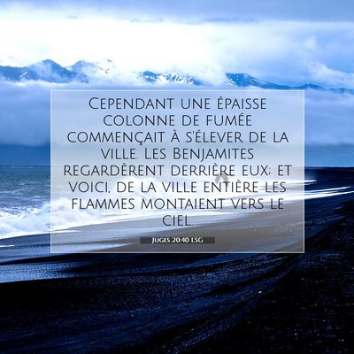 Juges 20:40 LSG Image du verset biblique