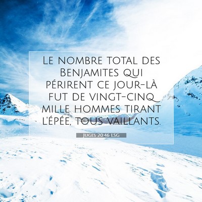 Juges 20:46 Verset biblique expliqué