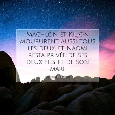 Ruth 1:5 Verset biblique expliqué