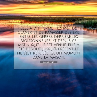 Ruth 2:7 LSG Image du verset biblique