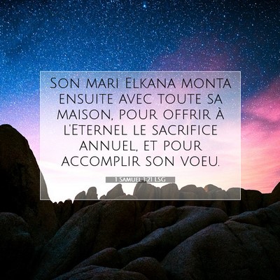 1 Samuel 1:21 Verset biblique expliqué