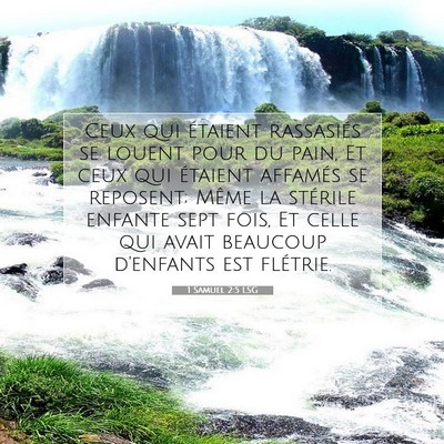 1 Samuel 2:5 LSG Image du verset biblique