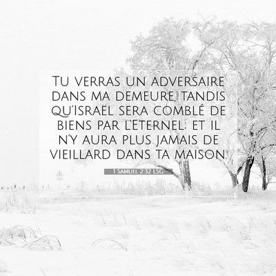 1 Samuel 2:32 LSG Image du verset biblique