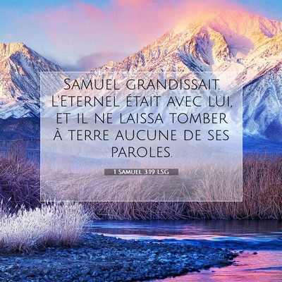 1 Samuel 3:19 Verset biblique expliqué