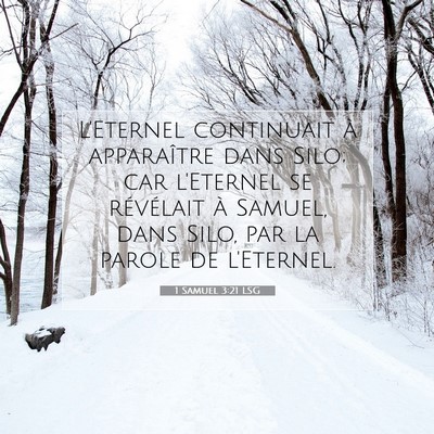 1 Samuel 3:21 Verset biblique expliqué