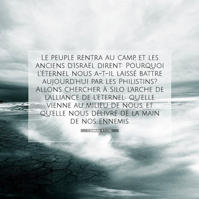 1 Samuel 4:3 LSG Image du verset biblique