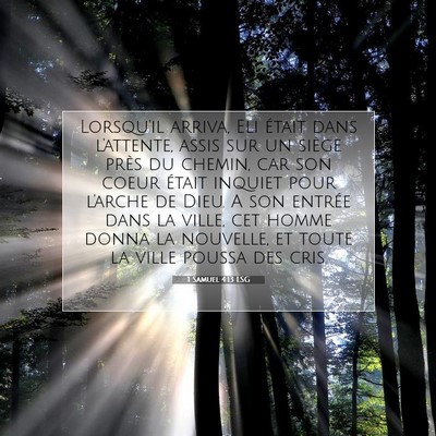 1 Samuel 4:13 Verset biblique expliqué