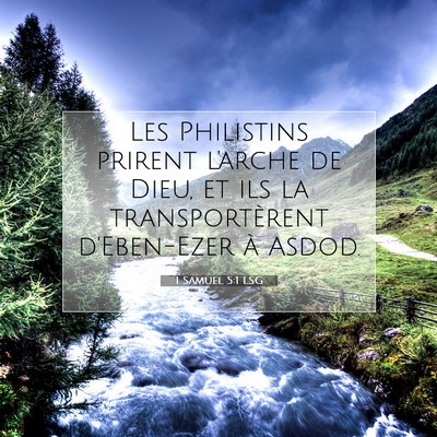 1 Samuel 5:1 Verset biblique expliqué