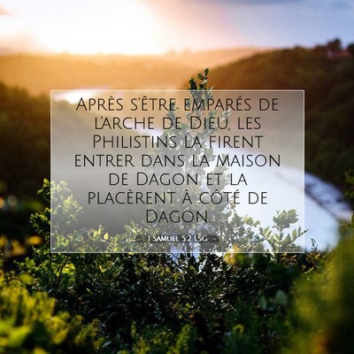 1 Samuel 5:2 LSG Image du verset biblique