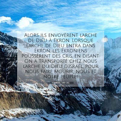 1 Samuel 5:10 Verset biblique expliqué