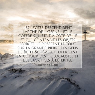 1 Samuel 6:15 Verset biblique expliqué