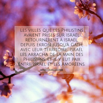 1 Samuel 7:14 LSG Image du verset biblique