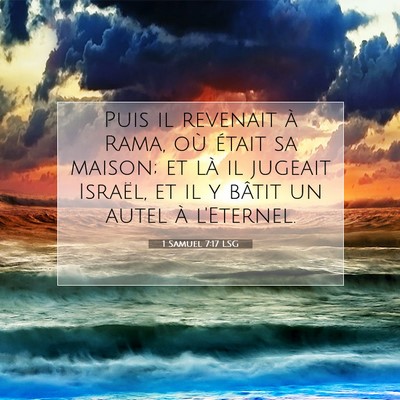 1 Samuel 7:17 LSG Image du verset biblique