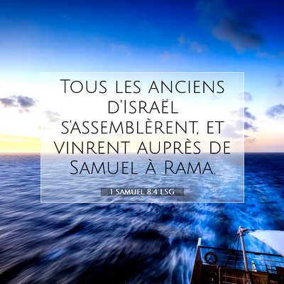 1 Samuel 8:4 LSG Image du verset biblique