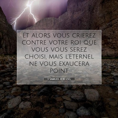 1 Samuel 8:18 LSG Image du verset biblique