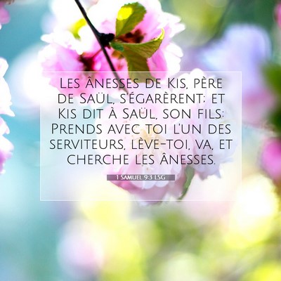 1 Samuel 9:3 Verset biblique expliqué