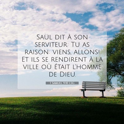 1 Samuel 9:10 Verset biblique expliqué