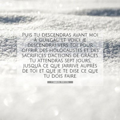 1 Samuel 10:8 LSG Image du verset biblique