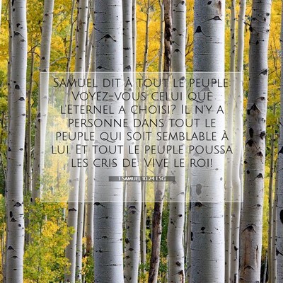 1 Samuel 10:24 LSG Image du verset biblique