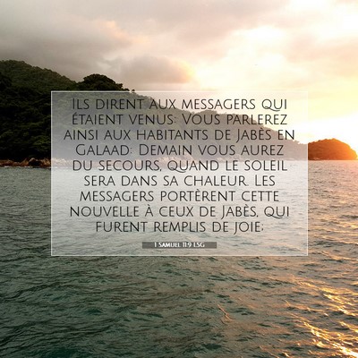 1 Samuel 11:9 LSG Image du verset biblique